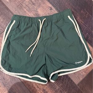 Empyre Green Athletic Shorts Men’s Medium Lined Swim Running Shorts